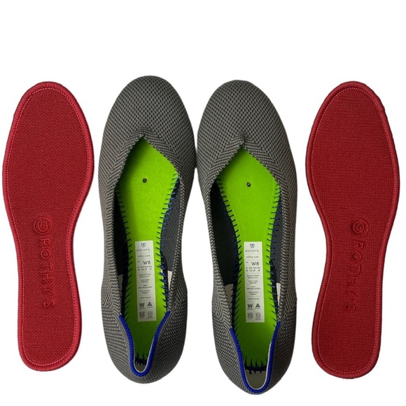Rothy’s The Flat Slip On Round Toe In Charcoal Size 8 - Picture 9 of 11